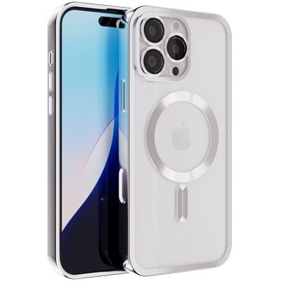 Coverzs - iPhone 16 Pro - Zilver - MagSafe - Telefoonhoes Coverzs - iPhone 16 Pro - Zilver - MagSafe - Telefoonhoes