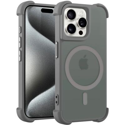Coverzs - iPhone 15 Pro - Grijs - Mat - Telefoonhoesje Coverzs - iPhone 15 Pro - Grijs - Mat - Telefoonhoesje