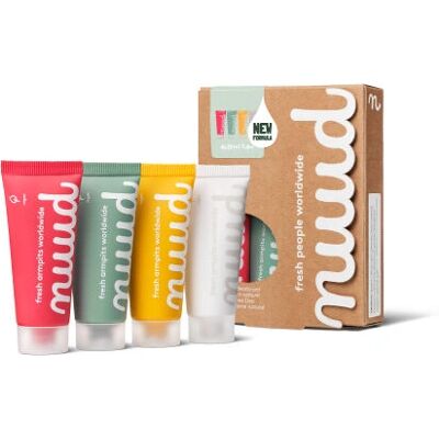 nuud - Family Pack - 4x20ml - Unisex - Deodorant - Publicité nuud - Family Pack - 4x20ml - Unisex - Deodorant - Publicité