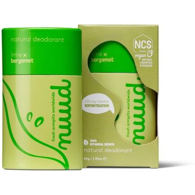 Nuud Kasvitieteelliset Tuoksut Lime Bergamottia Deodorantti - Unisex 45g Nuud Kasvitieteelliset Tuoksut Lime Bergamottia Deodorantti - Unisex 45g