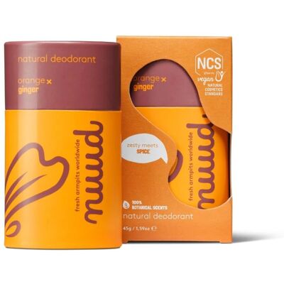 Nuud - Déodorant Naturel Orange x Gingembre - 45 g - Publicité Nuud - Déodorant Naturel Orange x Gingembre - 45 g - Publicité