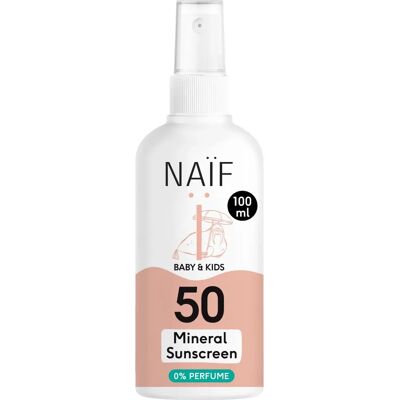 Naif Baby & Kids Mineral Sunscreen SPF 50 - Aurinkosuihke Naif Baby & Kids Mineral Sunscreen SPF 50 - Aurinkosuihke