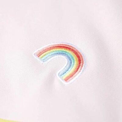 vidaXL Kinder-Rosa Baumwolle Regenbogen Sweatshirt - Kinderpullover 104 vidaXL Kinder-Rosa Baumwolle Regenbogen Sweatshirt - Kinderpullover 104