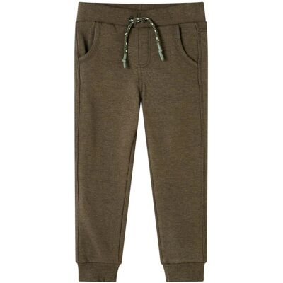 VidaXL Kids' Khaki Melange Sweatpants - Kids' Sweatpants VidaXL Kids' Khaki Melange Sweatpants - Kids' Sweatpants