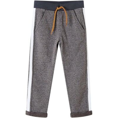 vidaXL Jungen, Sporthose, Kinder-Trainingshose Dunkelgrau Melange - Kinder-Trainingshose vidaXL Jungen, Sporthose, Kinder-Trainingshose Dunkelgrau Melange - Kinder-Trainingshose