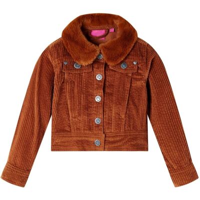vidaXL Kinderjacke Langarm Kinder Jacke Cord Corduroy Cognac - Kinderjacke vidaXL Kinderjacke Langarm Kinder Jacke Cord Corduroy Cognac - Kinderjacke