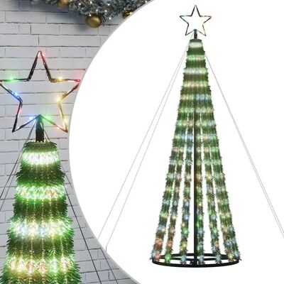 Oświetlenie choinki vidaXL - 275 LED, wielokolorowe, 180cm Oświetlenie choinki vidaXL - 275 LED, wielokolorowe, 180cm