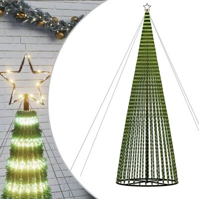 Vidaxl - Choinka Stożek z Światłem 1544 LED Ciepła biel - Choinka Vidaxl - Choinka Stożek z Światłem 1544 LED Ciepła biel - Choinka