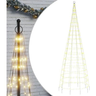 vidaXL Lumière de sapin de Noël 550 LEDs 300cm Blanc chaud - Publicité vidaXL Lumière de sapin de Noël 550 LEDs 300cm Blanc chaud - Publicité