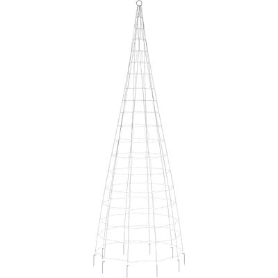 vidaXL Arbre de Noël LED pour Mât de drapeau - 550 LEDs Blanc Froid 300 cm - Publicité vidaXL Arbre de Noël LED pour Mât de drapeau - 550 LEDs Blanc Froid 300 cm - Publicité