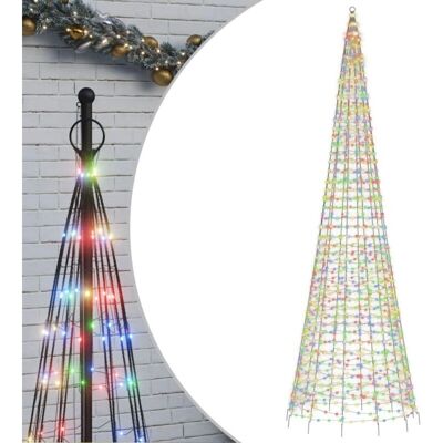 vidaXL Moniväriset Joulukuusen Valot - 1534 LED 500cm vidaXL Moniväriset Joulukuusen Valot - 1534 LED 500cm