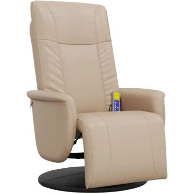 Fauteuil de Massage vidaXL - Réglable, Similicuir, Cappuccino - Publicité Fauteuil de Massage vidaXL - Réglable, Similicuir, Cappuccino - Publicité