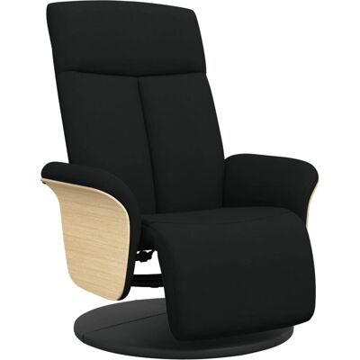 Chaise longue VIDAXL noire avec repose-pieds - Fauteuil relecable - Publicité Chaise longue VIDAXL noire avec repose-pieds - Fauteuil relecable - Publicité