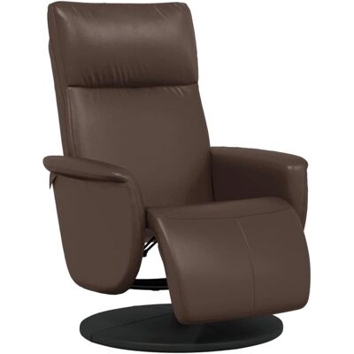 vidaXL Fauteuil inclinable avec repose-pieds - Marron - Fauteuil reclinable - Publicité vidaXL Fauteuil inclinable avec repose-pieds - Marron - Fauteuil reclinable - Publicité