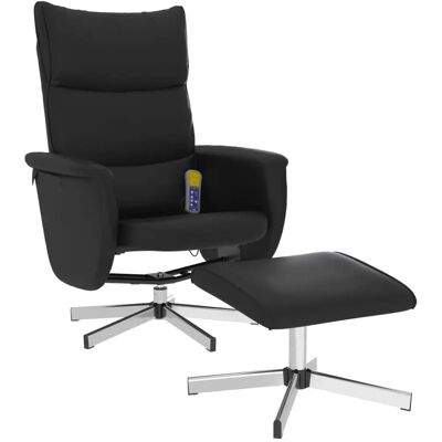 Fauteuil de massage inclinable VidaXL - Cuir synthétique - Noir - Fauteuil de massage - Publicité Fauteuil de massage inclinable VidaXL - Cuir synthétique - Noir - Fauteuil de massage - Publicité
