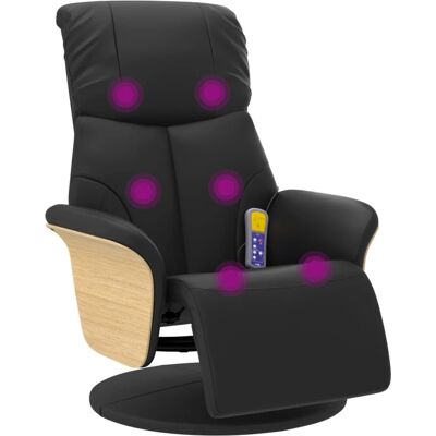 Vidaxl - Fauteuil de massage relaxant - Noir - Fauteuil relax - Publicité Vidaxl - Fauteuil de massage relaxant - Noir - Fauteuil relax - Publicité