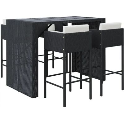 VidaXL Gartemöbel-Set - Schwarz VidaXL Gartemöbel-Set - Schwarz