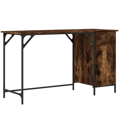 vidaXL 836220 Esstisch Rauch Eiche - Schreibtisch vidaXL 836220 Esstisch Rauch Eiche - Schreibtisch