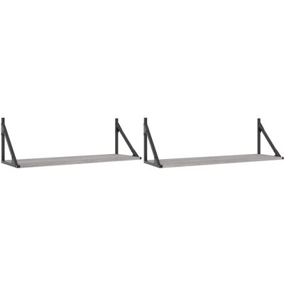 vidaXL Wall Shelves Grey Sonoma 2 pcs - Shelf vidaXL Wall Shelves Grey Sonoma 2 pcs - Shelf