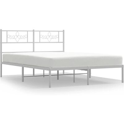 vidaXL 355317 Bettgestell - Metall, Weiß, 140x200cm - Bettgestell vidaXL 355317 Bettgestell - Metall, Weiß, 140x200cm - Bettgestell