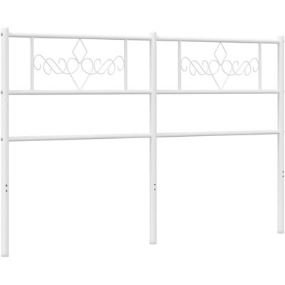 vidaXL Metallinen sängynpääty Valkoinen 160 cm - Sängynpääty vidaXL Metallinen sängynpääty Valkoinen 160 cm - Sängynpääty