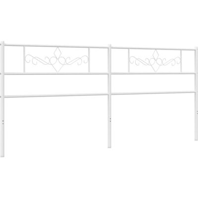 vidaXL Kopfteil Weiß - Moderner Metallkopfteil für 180 cm Bett vidaXL Kopfteil Weiß - Moderner Metallkopfteil für 180 cm Bett