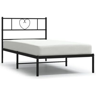 vidaXL Sänkykehys - Metalli, Musta, 107x203 cm - Sänkykehys vidaXL Sänkykehys - Metalli, Musta, 107x203 cm - Sänkykehys