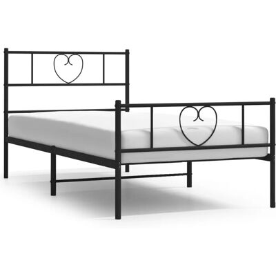 vidaXL Metallbett mit Kopf- und Fußteil - Bettgestell vidaXL Metallbett mit Kopf- und Fußteil - Bettgestell