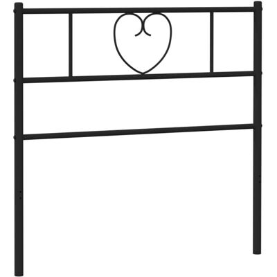 vidaXL Tête de lit en Métal Noir 75 cm - Tête de lit - Publicité vidaXL Tête de lit en Métal Noir 75 cm - Tête de lit - Publicité