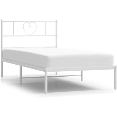vidaXL 355502 Bettgestell - Metall, Weiß, 75x190 cm - Bettgestell vidaXL 355502 Bettgestell - Metall, Weiß, 75x190 cm - Bettgestell