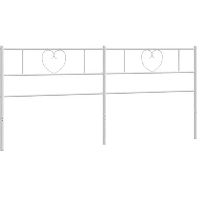 vidaXL 355549 Wit Metaal Hoofdbord - Hoofdbord vidaXL 355549 Wit Metaal Hoofdbord - Hoofdbord