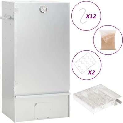 vidaXL Røgovn med Koldrøg Generator - Stål 44.5x29x83cm vidaXL Røgovn med Koldrøg Generator - Stål 44.5x29x83cm