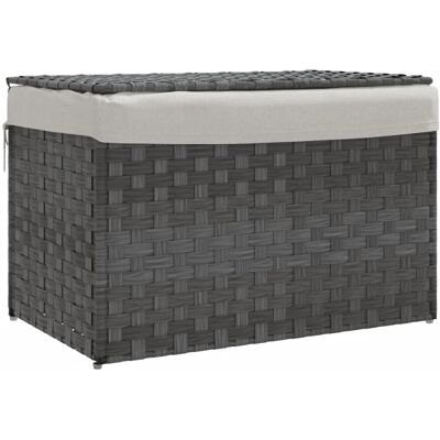 vidaXL Koš na prádlo s víkem Šedý - Laundry Basket vidaXL Koš na prádlo s víkem Šedý - Laundry Basket