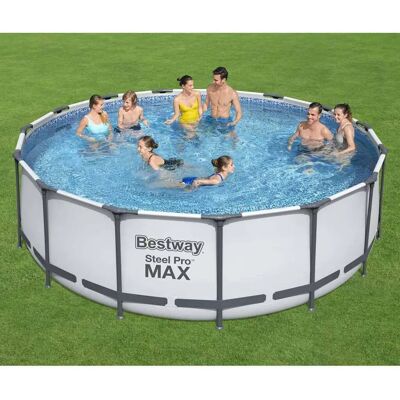 Bestway Steel Pro MAX Rund Pool 457x122 cm - Schwimmbecken Bestway Steel Pro MAX Rund Pool 457x122 cm - Schwimmbecken