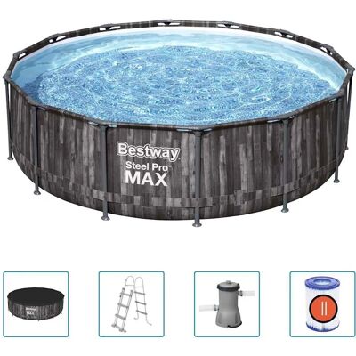 Bestway Steel Pro MAX Rund Svømmebassin - Svømmebassin Bestway Steel Pro MAX Rund Svømmebassin - Svømmebassin
