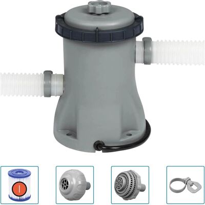 vidaXL Bestway Zwembadfilterpomp Flowclear 330 gal - Zwembadfilterpomp vidaXL Bestway Zwembadfilterpomp Flowclear 330 gal - Zwembadfilterpomp