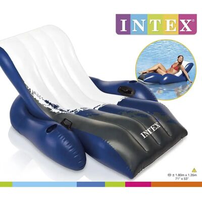Intex Floating Recliner Lounge - Pool Float - Multicolor Intex Floating Recliner Lounge - Pool Float - Multicolor