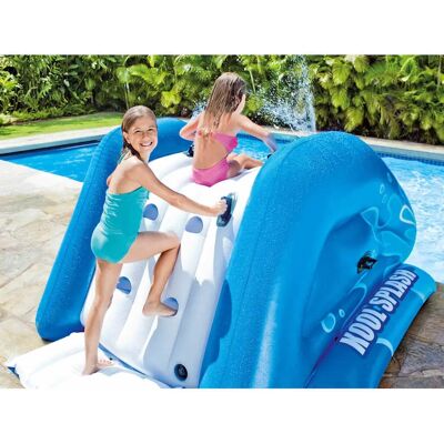 Toboggan aquatique Kool Splash bleu Intex - Jouet de piscine - Publicité Toboggan aquatique Kool Splash bleu Intex - Jouet de piscine - Publicité