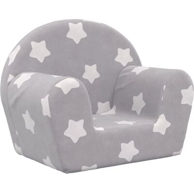 vidaXL Kinder-Sofa Hellgrau mit Sternen vidaXL Kinder-Sofa Hellgrau mit Sternen