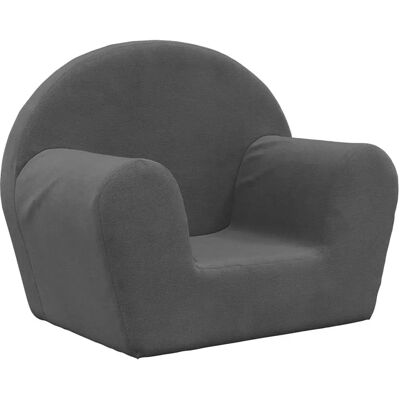 vidaXL Kindersofa Anthrazit Plüsch - Kindersofa vidaXL Kindersofa Anthrazit Plüsch - Kindersofa