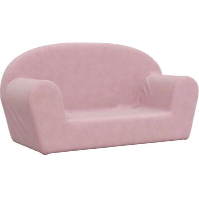 vidaXL Canapé pour enfants rose 2 places en peluche - Canapé Enfant - Publicité vidaXL Canapé pour enfants rose 2 places en peluche - Canapé Enfant - Publicité