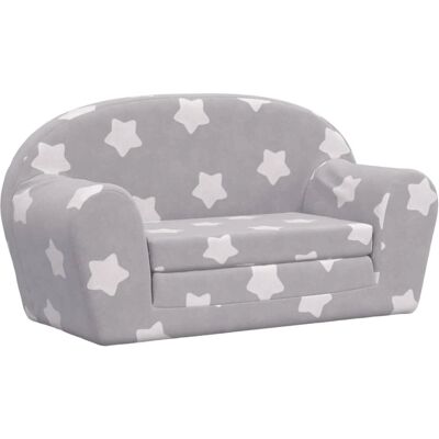 MAISONCHIC Hellgraue Sterne Kinder-Sofa - Kinder Sofa Bett MAISONCHIC Hellgraue Sterne Kinder-Sofa - Kinder Sofa Bett