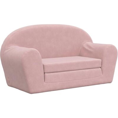 MAISONCHIC Modell - Rosa Plüsch 2-in-1 Kinder-Sofa-Bett MAISONCHIC Modell - Rosa Plüsch 2-in-1 Kinder-Sofa-Bett