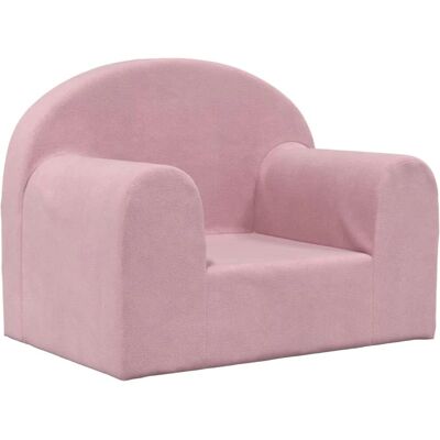 vidaXL Kinder-Sofa Rosa in Plüsch vidaXL Kinder-Sofa Rosa in Plüsch