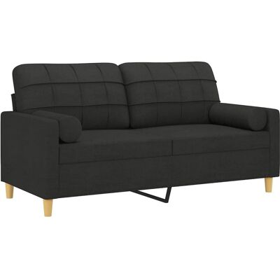 Canapé Maisonchic Modèle 638514 - Sofa 2 Places Noire Moderne Canapé Maisonchic Modèle 638514 - Sofa 2 Places Noire Moderne