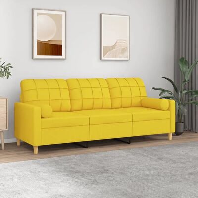 vidaXL 3-personers Sofa Gul - Sofa vidaXL 3-personers Sofa Gul - Sofa