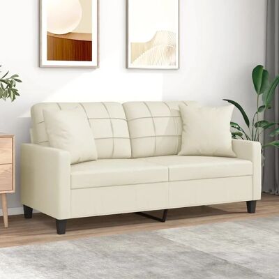 vidaXL 2-Sitzer Couch - Creme - Sofa vidaXL 2-Sitzer Couch - Creme - Sofa