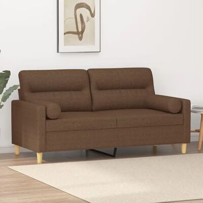 vidaXL 2-Sitzer-Sofa mit Kissen - Braun - Wohnzimmermöbel vidaXL 2-Sitzer-Sofa mit Kissen - Braun - Wohnzimmermöbel