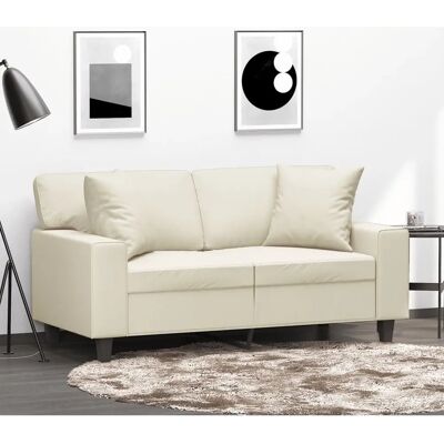 vidaxl Creme 2-Sitzer Sofa - Sofa vidaxl Creme 2-Sitzer Sofa - Sofa