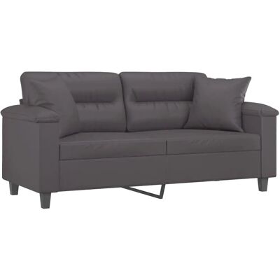 vidaXL 2-Sitzer Sofa Grau - Sofa vidaXL 2-Sitzer Sofa Grau - Sofa